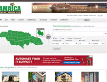Tablet Screenshot of jamaicapropertyfinder.com